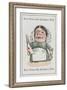 Mrs Bones the Butcher's Wife, from "Happy Families"-null-Framed Art Print