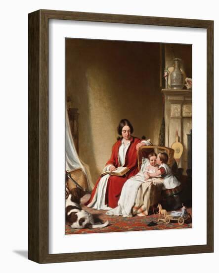 Mrs Bradford Ripley Alden and her Children, 1852-Robert Walter Weir-Framed Giclee Print