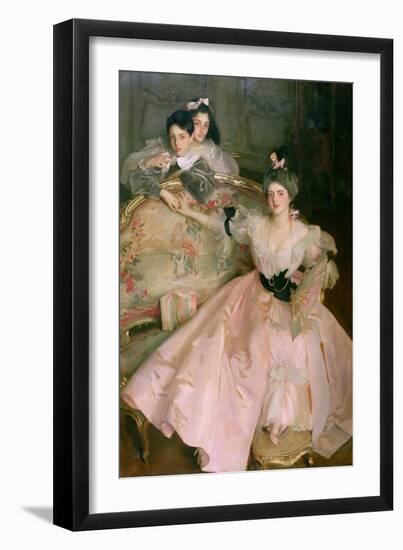 Mrs. Carl Meyer, Later Lady Meyer, and Her Two Children, 1896-John Singer Sargent-Framed Premium Giclee Print