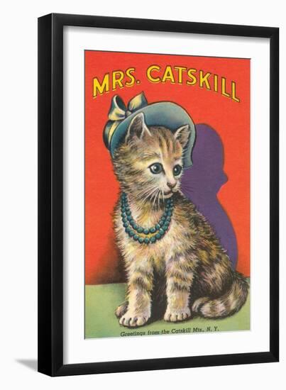 Mrs. Catskill, Greetings from Catskill Mts., NY-null-Framed Art Print