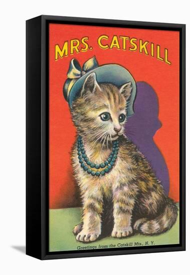 Mrs. Catskill, Greetings from Catskill Mts., NY-null-Framed Stretched Canvas