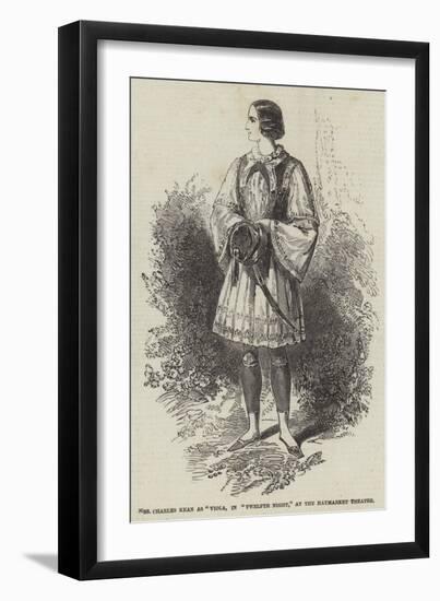 Mrs Charles Kean as Viola, in Twelfth Night, at the Haymarket Theatre-null-Framed Giclee Print