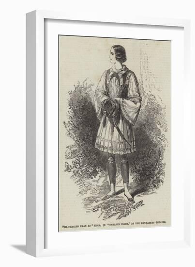 Mrs Charles Kean as Viola, in Twelfth Night, at the Haymarket Theatre-null-Framed Giclee Print