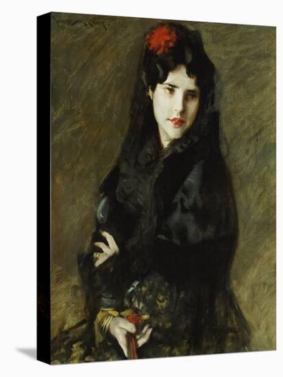 Mrs. Chase in Spanish Costume-William Merritt Chase-Stretched Canvas