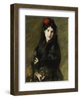 Mrs. Chase in Spanish Costume-William Merritt Chase-Framed Giclee Print