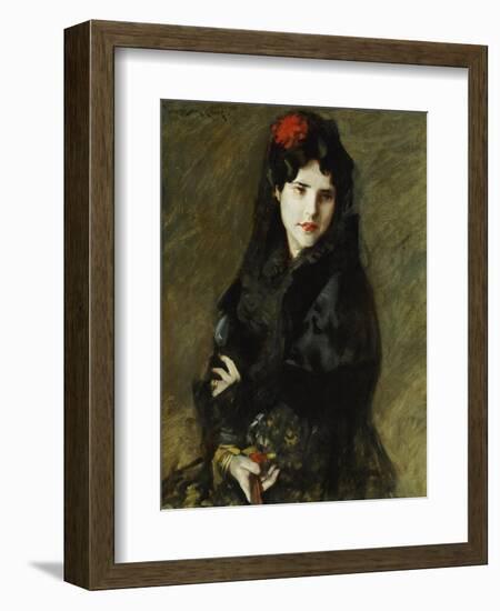 Mrs. Chase in Spanish Costume-William Merritt Chase-Framed Giclee Print