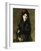 Mrs. Chase in Spanish Costume-William Merritt Chase-Framed Giclee Print