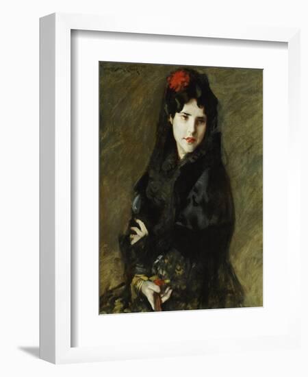 Mrs. Chase in Spanish Costume-William Merritt Chase-Framed Giclee Print