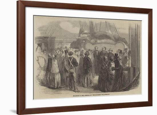 Mrs Chisholm's Departure for Australia-null-Framed Giclee Print