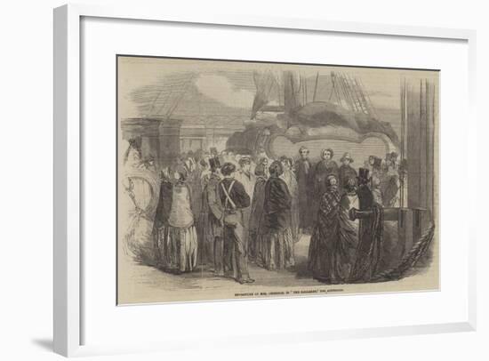 Mrs Chisholm's Departure for Australia-null-Framed Giclee Print