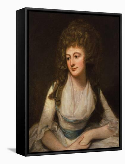 Mrs Chitty Marshall, 1788-89-George Romney-Framed Stretched Canvas