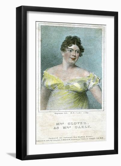 Mrs Clover, as Mrs Oakly, 1818-Thomas Charles Wageman-Framed Giclee Print