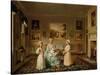 Mrs. Congreve and Her Children in Their London Drawing Room, 1782-Philip Reinagle-Stretched Canvas