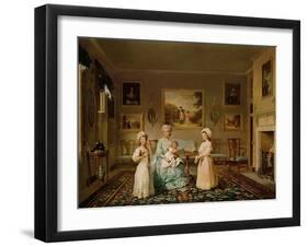Mrs. Congreve and Her Children in Their London Drawing Room, 1782-Philip Reinagle-Framed Giclee Print