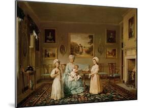 Mrs. Congreve and Her Children in Their London Drawing Room, 1782-Philip Reinagle-Mounted Giclee Print