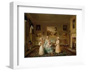 Mrs. Congreve and Her Children in Their London Drawing Room, 1782-Philip Reinagle-Framed Giclee Print