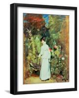 Mrs Constable in Her Garden-John Constable-Framed Giclee Print