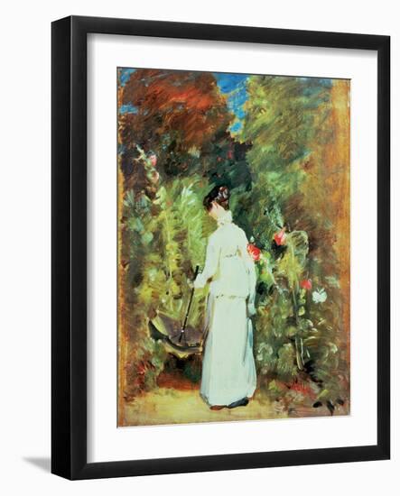 Mrs Constable in Her Garden-John Constable-Framed Giclee Print