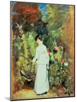 Mrs Constable in Her Garden-John Constable-Mounted Giclee Print