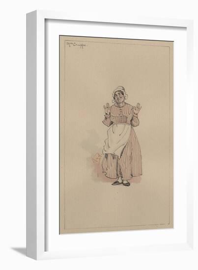 Mrs Crupps, C.1920s-Joseph Clayton Clarke-Framed Giclee Print