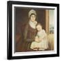 Mrs. Daniel Truman and Child, C.1798-1810-Reuben Moulthrop-Framed Giclee Print