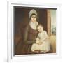 Mrs. Daniel Truman and Child, C.1798-1810-Reuben Moulthrop-Framed Giclee Print