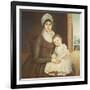 Mrs. Daniel Truman and Child, C.1798-1810-Reuben Moulthrop-Framed Giclee Print