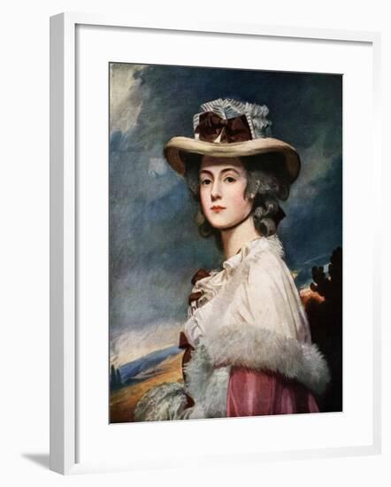 Mrs Davies Davenport, 1782-1784-George Romney-Framed Giclee Print