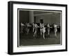 Mrs. Dean and Eight Dancing Girls in the Gymnasium of the New York Association for the Blind, 111…-Byron Company-Framed Giclee Print