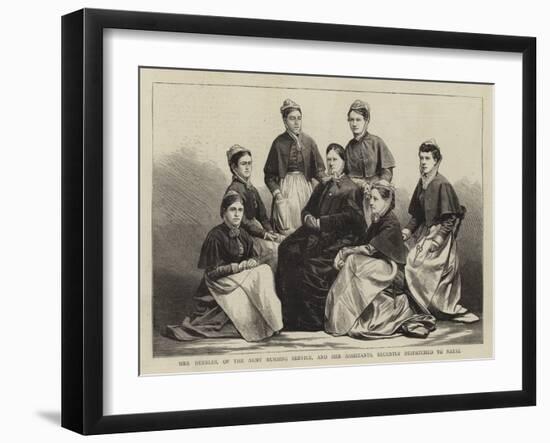 Mrs Deebles, of the Army Nursing Service, and Her Assistants, Recently Despatched to Natal-null-Framed Giclee Print