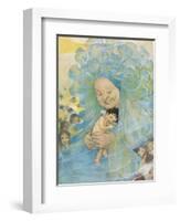 Mrs Doasyouwouldbedoneby, Illustration for 'The Water Babies' by Reverend Charles Kingsley-Jessie Willcox-Smith-Framed Giclee Print