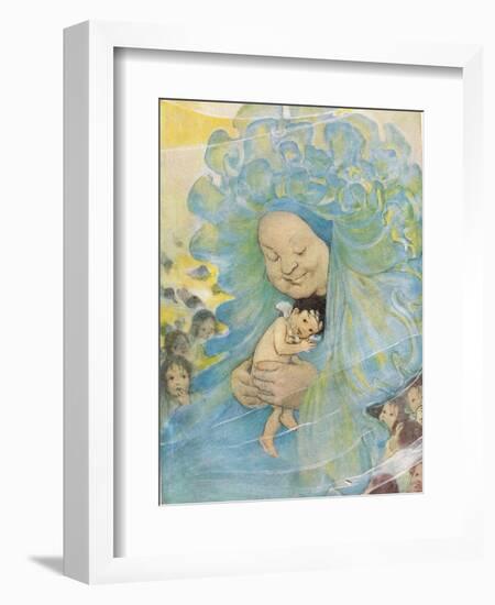 Mrs Doasyouwouldbedoneby, Illustration for 'The Water Babies' by Reverend Charles Kingsley-Jessie Willcox-Smith-Framed Giclee Print