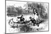 Mrs Dunstan Escaping Down the Merrimac, Late 17th Century-null-Mounted Giclee Print