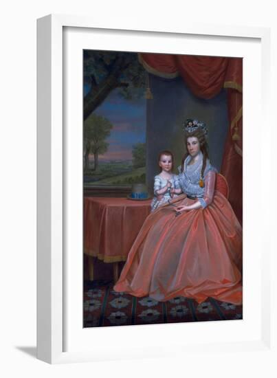 Mrs. Elijah Boardman and Her Son, William Whiting Boardman, C.1796-Ralph Earl-Framed Giclee Print