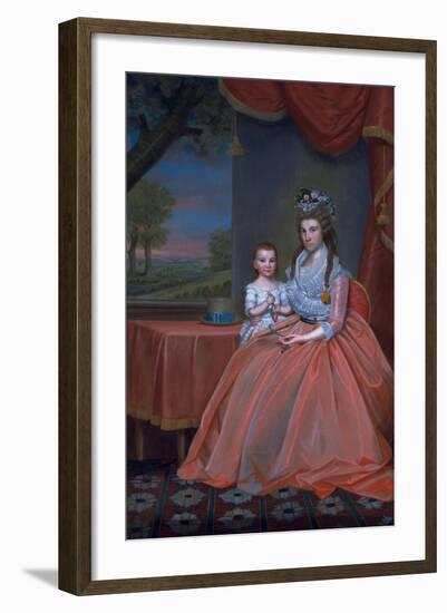 Mrs. Elijah Boardman and Her Son, William Whiting Boardman, C.1796-Ralph Earl-Framed Giclee Print
