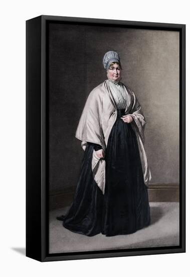 'Mrs. Elizabeth Fry (1780-1845)', c1843, (1912)-George Richmond-Framed Stretched Canvas