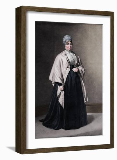 'Mrs. Elizabeth Fry (1780-1845)', c1843, (1912)-George Richmond-Framed Giclee Print