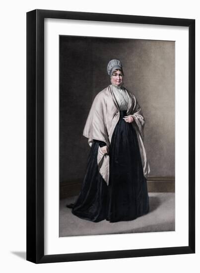 'Mrs. Elizabeth Fry (1780-1845)', c1843, (1912)-George Richmond-Framed Giclee Print