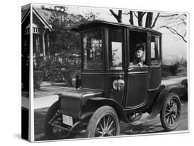 Mrs. F.A. Olds of Tacoma in the Electric Car She Has Driven for 25 Years-null-Stretched Canvas