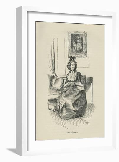 Mrs Ferrars, 1896-Hugh Thomson-Framed Giclee Print