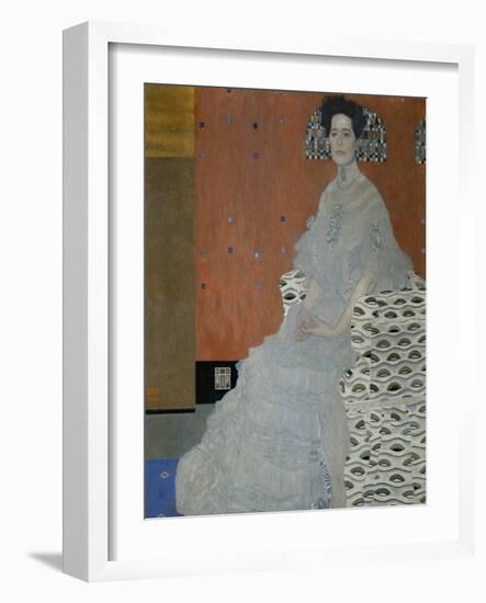 Mrs. Fritza Riedler (1906)-Gustav Klimt-Framed Giclee Print