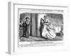 Mrs. Frummage's Birthday Dinner-Party, 1866-Charles Samuel Keene-Framed Giclee Print