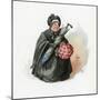 Mrs Gamp, Illustration from 'Character Sketches from Charles Dickens', C.1890 (Colour Litho)-Joseph Clayton Clarke-Mounted Giclee Print