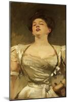 Mrs George Batten Singing, 1895-John Singer Sargent-Mounted Giclee Print