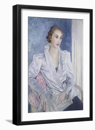 Mrs Gerard Simpson-Glyn Warren Philpot-Framed Giclee Print