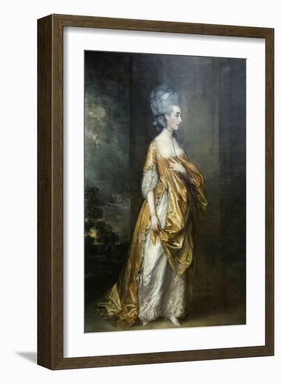 Mrs. Grace Dalrymple Portrait-Thomas Gainsborough-Framed Art Print