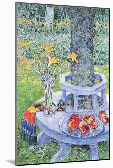 Mrs. Hassam's Garden-Childe Hassam-Mounted Art Print