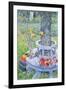 Mrs. Hassam's Garden-Childe Hassam-Framed Art Print