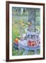 Mrs. Hassam's Garden-Childe Hassam-Framed Art Print