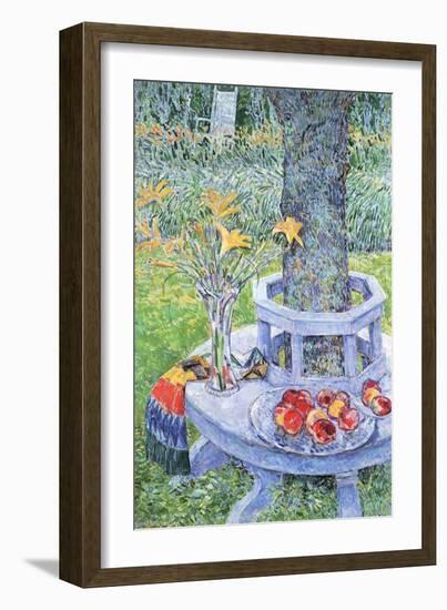 Mrs. Hassam's Garden-Childe Hassam-Framed Art Print